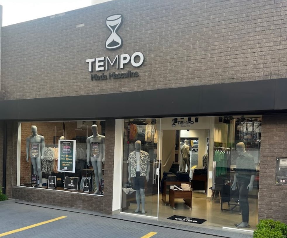 loja tempo menswear moda masculina, roupas e acessórios, na região de São Bernardo do Campo